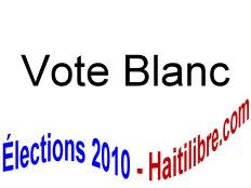 Vote blanc - Utilisez le vote blanc pour manifester votre désapprobation aux élections du 20 mars 2011 ou si aucun candidat ne vous intéresse.