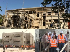 Haiti - Politic : The Villa d'Accueil and the new base of CIMO under construction