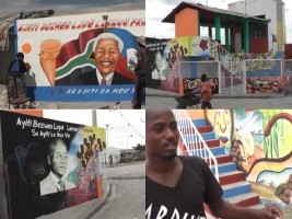 Haiti - Social : Artists awarded as part of a competition of wall frescoes