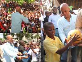 Haiti - Politic : Tour of President Martelly in Pilate, Port-Margot and Borgne
