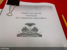 Haïti - Économie : Dépôt du Projet de Loi de finances révisée (2013-2014)