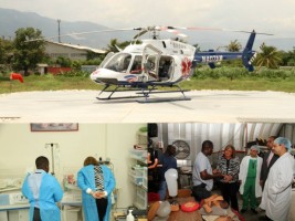 Haïti - Santé : Sophia Martelly visite «Ayiti Air Anbilans» et l’Hôpital Bernard Mevs