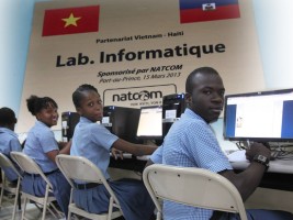 Haiti - Education : Inauguration of a computer lab at the National School of Petion-ville
