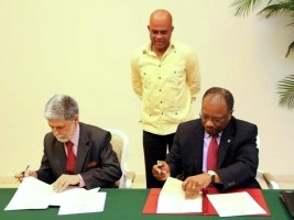 Haiti - Security : Signature of an agreement to strengthen the Military Engineering