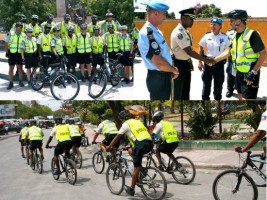 Haiti - Security : First anniversary of the bicycle brigade of the PNH