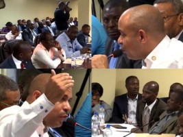 Haiti - Politic : Laurent Lamothe, before the Economy and Finance Commission of Deputies