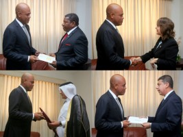 Haiti - Diplomacy : 4 new Ambassadors accredited