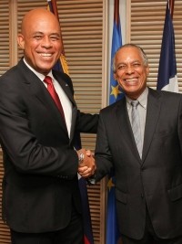 Haiti - Politic : President Martelly stopped in Guadeloupe