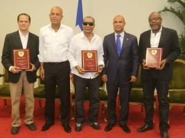 Haiti - Culture : 3 great musicians rewarded at the National Palace