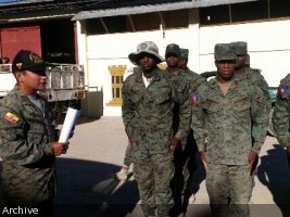 Haiti - Security : Training of 40 aspiring Haitian soldiers in Ecuador