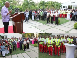 Haiti - Politic : Martelly honored the emergency staff of the accident of 2015 Carnival