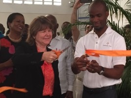 Haiti - Economy : Inauguration of the EPS plant VeerHouse Voda