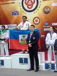 Haiti - Sports : Darline Jean Marie Gold medalist at United World Karate 1st World Championship