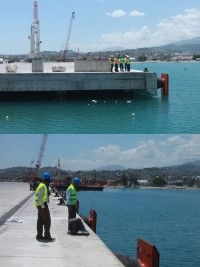 Haiti - Reconstruction : Reception of work of North Wharf of the Port of the capital