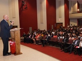 Haïti - Éducation : L’ex Président Martelly a donné deux conférences à la «Claflin University»