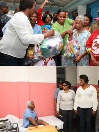 Haiti - Social : Visit of the First Lady to the communal Asylum