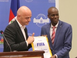 Haïti - Politique : Moïse reçoit le nouveau Président de la FIFA