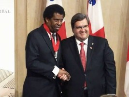 Haiti - Diaspora : Dany Laferrière decorated with the Order of Montreal, to the rank of Officer