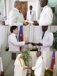 Haiti - Diplomacy : 3 new ambassadors accredited