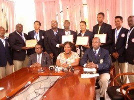 Haïti - Sports : La Ministre de la Jeunesse, honore nos champions de Tang Soo Do