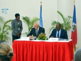 Haiti - Politics : Signing of the UN Support Framework (2017-2021)