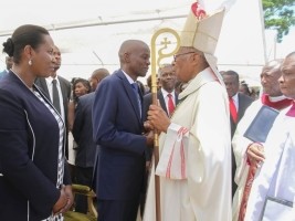 Haïti - Politique : Le couple présidentiel a célèbre Notre-Dame de l'Assomption