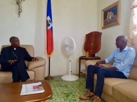 Haïti - Politique : Le Président Moïse s’entretient avec le Cardinal Chibly Langlois