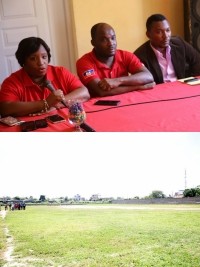 Haiti - Politic : Minister Lamur on tour of sports facilities in the Northeast