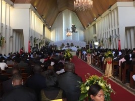 Haiti - Gonaïves : Mgr. Yves Marie Péan urges the diaspora...