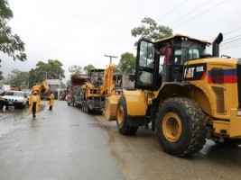 Haiti - Politic : Delivery of heavy equipment at the Town Hall of Cap-Haitien