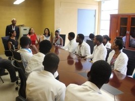 Haiti - Social : Raquel Pelissier visits the faculty of medicine of the UEH