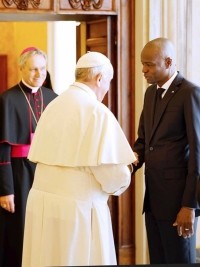 Haïti - Religion : Le Président Moïse évoque la venue du Pape François en Haïti