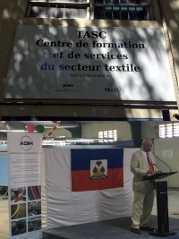 Haiti - Economy : Inauguration of a Training Center for the textile sector