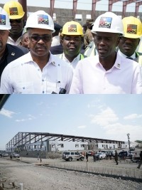 Haiti - Economy : Moïse visits the Extension works of the Metropolitan Industrial Park