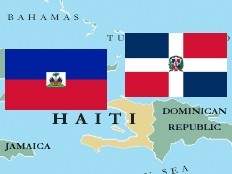 Haiti - Border : Definitive closure of the old bridge, Dominican side...