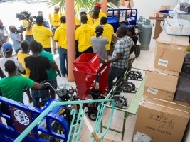 Haiti - Agriculture : Delivery of materials to milk producer associations