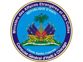 Haiti - Flag 215th : Invitation of the Consulate General of Haiti in Chicago