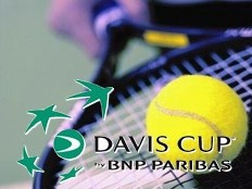 Haiti - Tennis : Olivier Sajous at the first round of Davis Cup 2011