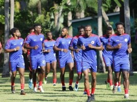 Haiti - Football : League of Nations, first training session for Grenadiers