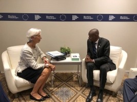 Haiti - IMF : President Moïse talks with Christine Lagarde