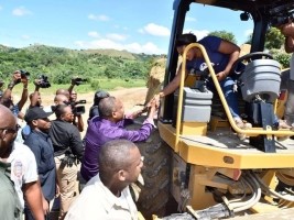 Haiti - Politic : Follow-up visit of PM of modernization works of the city of Belladère