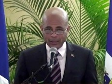 Haiti - Politic : Press conference of Michel Martelly