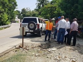 Haiti - Politic : Temporary reception of the stretch of road Mirebalais-Lascahobas-Belladère