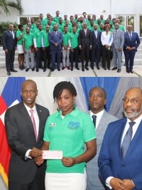 Haiti - Economy : Delivery of checks to 50 young entrepreneurs
