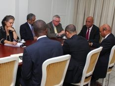 Haiti - Politic : The President Martelly in working meeting with the Club de Madrid