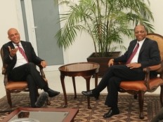 Haiti - Politic : Historic meeting Martelly-Aristide