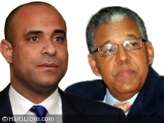 Haiti - Politic : Laurent Lamothe receives the Ambassador of Dominican Republic Ruben Silié Valdez