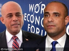 Haiti - Economy : The Chancellor Lamothe joined the President Martelly in Davos