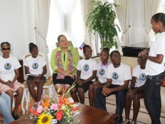 Haiti - Social : Discussions between children and the First Lady