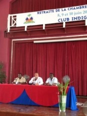 Haiti - Politic : Laurent Lamothe participates in the retreat of Deputies